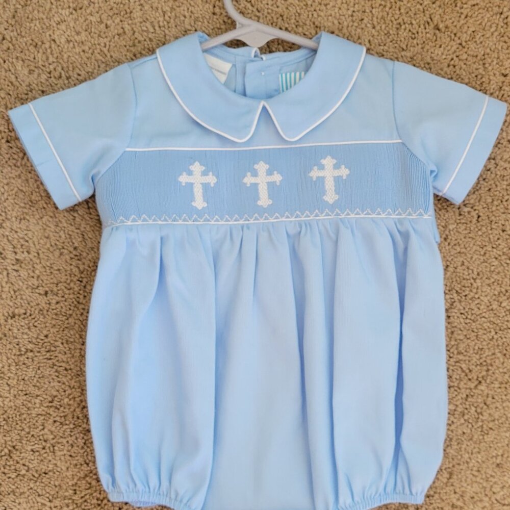 Southern Sunshine - Baby Boys Blue Cross Bubble